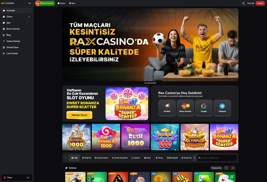 Raxcasino ekran görüntüsü